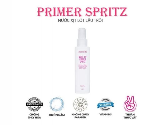 Xịt Lót Trang Điểm Australis Make Up Primer Spritz