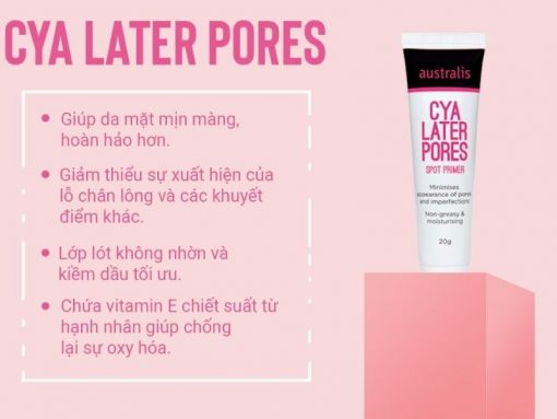 Kem Lót Australis Cho Da Dầu & Lỗ Chân Lông To 20ml Cya Later Pores Spot Primer