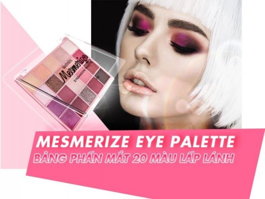 Bảng Phấn Mắt 20 Màu Lấp Lánh Australis Mesmerize Eyeshadow Palette 20g