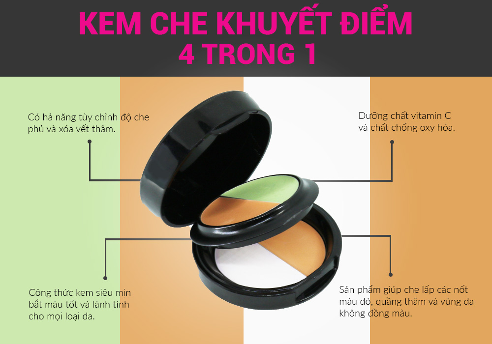 Kem che khuyết điểm 4 trong 1