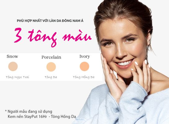 Stayput Longwear Foundation – Kem Nền Lâu Trôi Kháng Nước Lên Đến 16 Giờ 