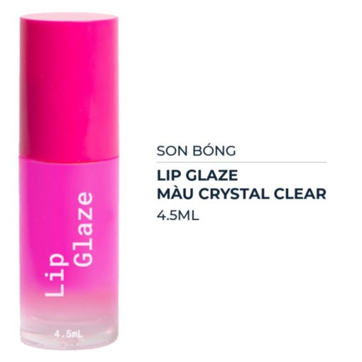 Son Bóng Australis Lip Glaze Màu Crystal Clear 4.5ml