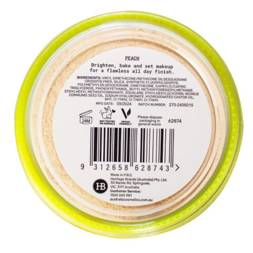Australis F&f Loose Setting Powder Peach