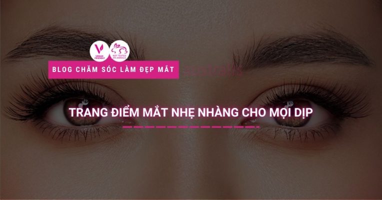 trang điểm mắt nhẹ nhàng