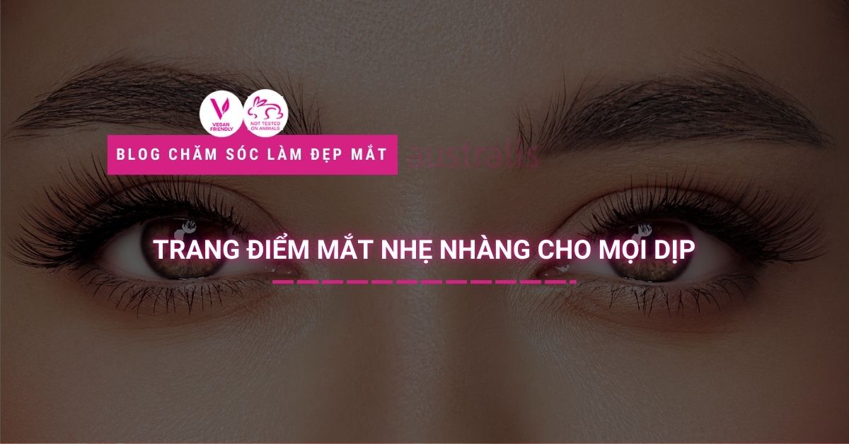 trang điểm mắt nhẹ nhàng