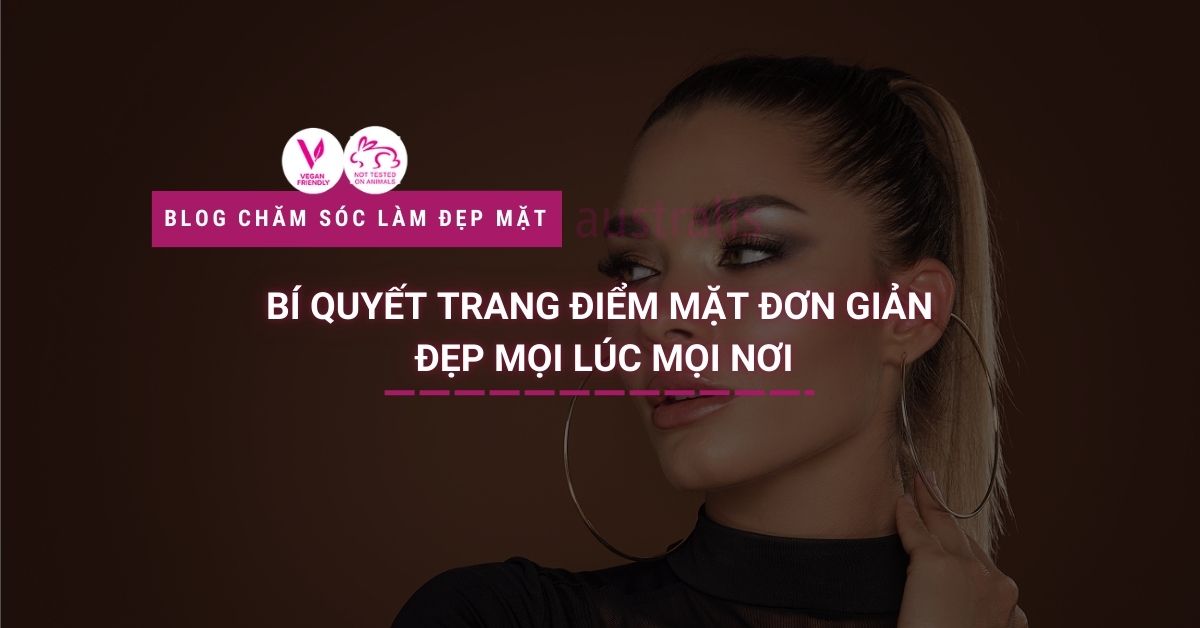 trang điểm mặt đơn giản