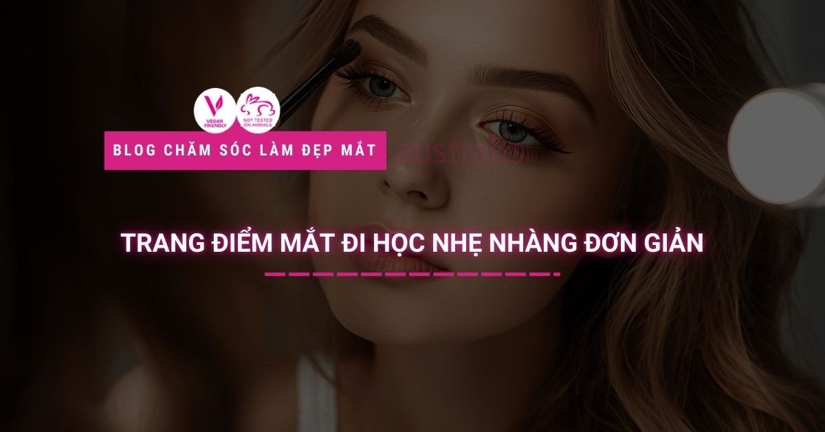 Cách trang điểm mắt đi học
