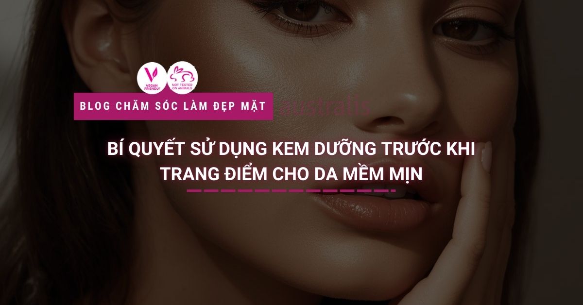 Sử dụng kem dưỡng trước khi trang điểm