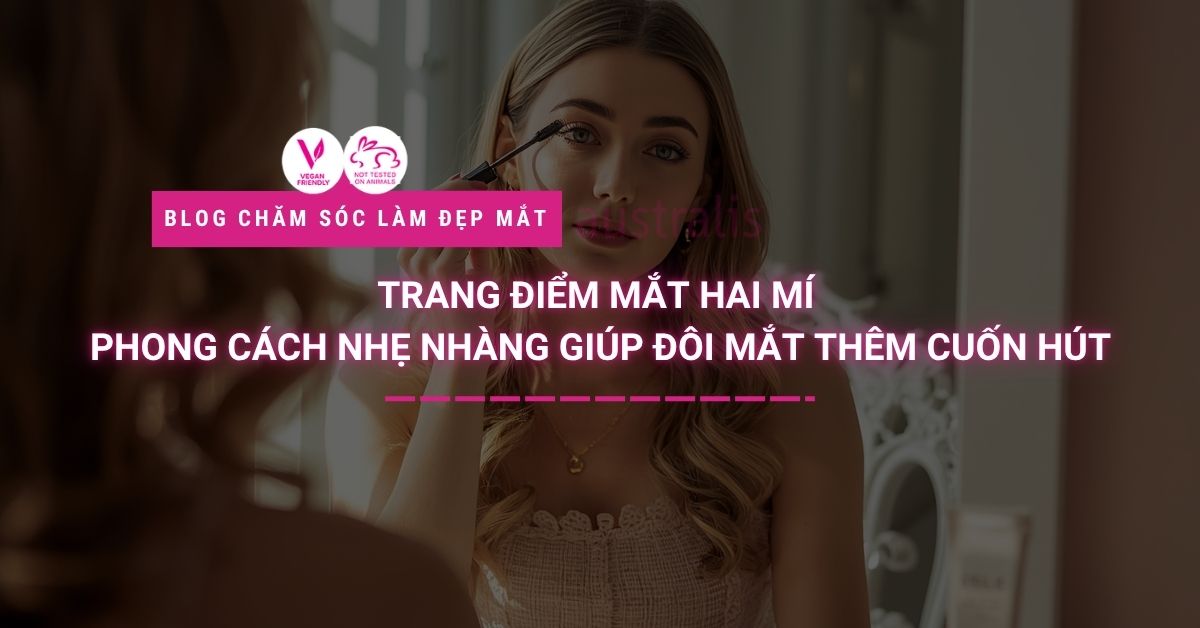 trang điểm mắt hai mí
